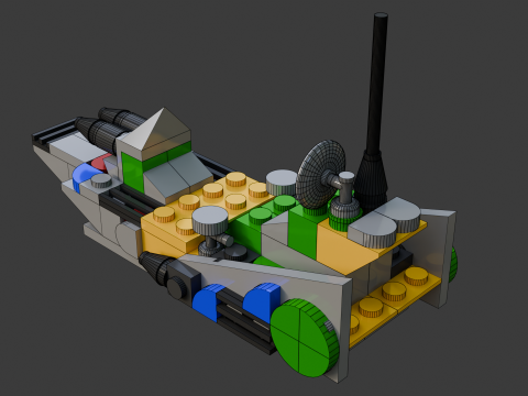 मॉडल 29 - 109 अलग-अलग नावों से युक्त नाव 3D मॉडल