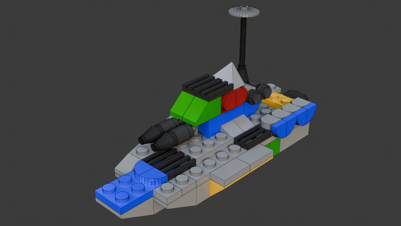 31 model - Kapal induk yang terdiri dari 81 unit individu Model 3D .c4d .max .obj .3ds .fbx .stl .blend