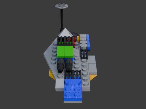 31 model - Kapal induk yang terdiri dari 81 unit individu Model 3D