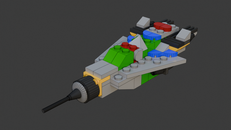 Model 32 - Vliegtuig bestaande uit 79 afzonderlijke s 3D Model .c4d .max .obj .3ds .fbx .stl .blend 