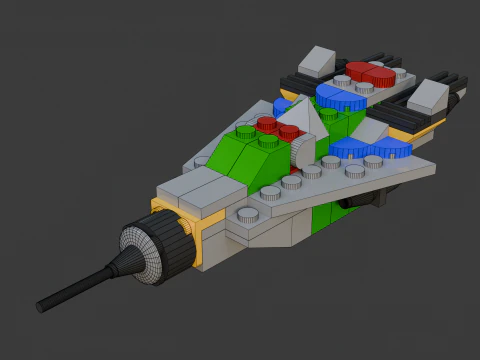 Модель 32 - Самолет, состоящий из 79 отдельных самолетов. 3D Модель