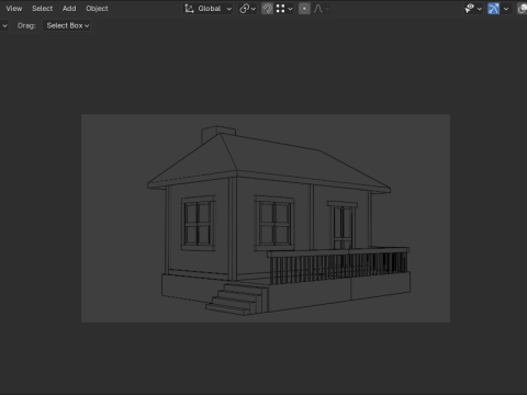 Medieval house low poly village town city residential game ready 15 3D Model