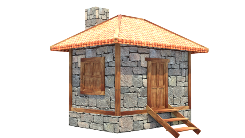 Medieval house low poly village town city residential game ready 31 3D 모델 .c4d .max .obj .3ds .fbx .stl .blend