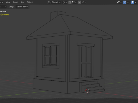 Medieval house low poly village town city residential game ready 32 3Dモデル