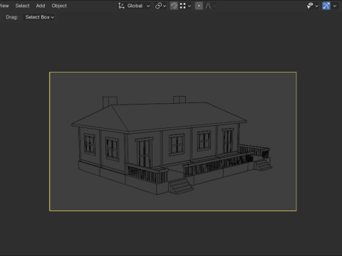 Medieval house low poly village town city residential game ready 44 3Dモデル