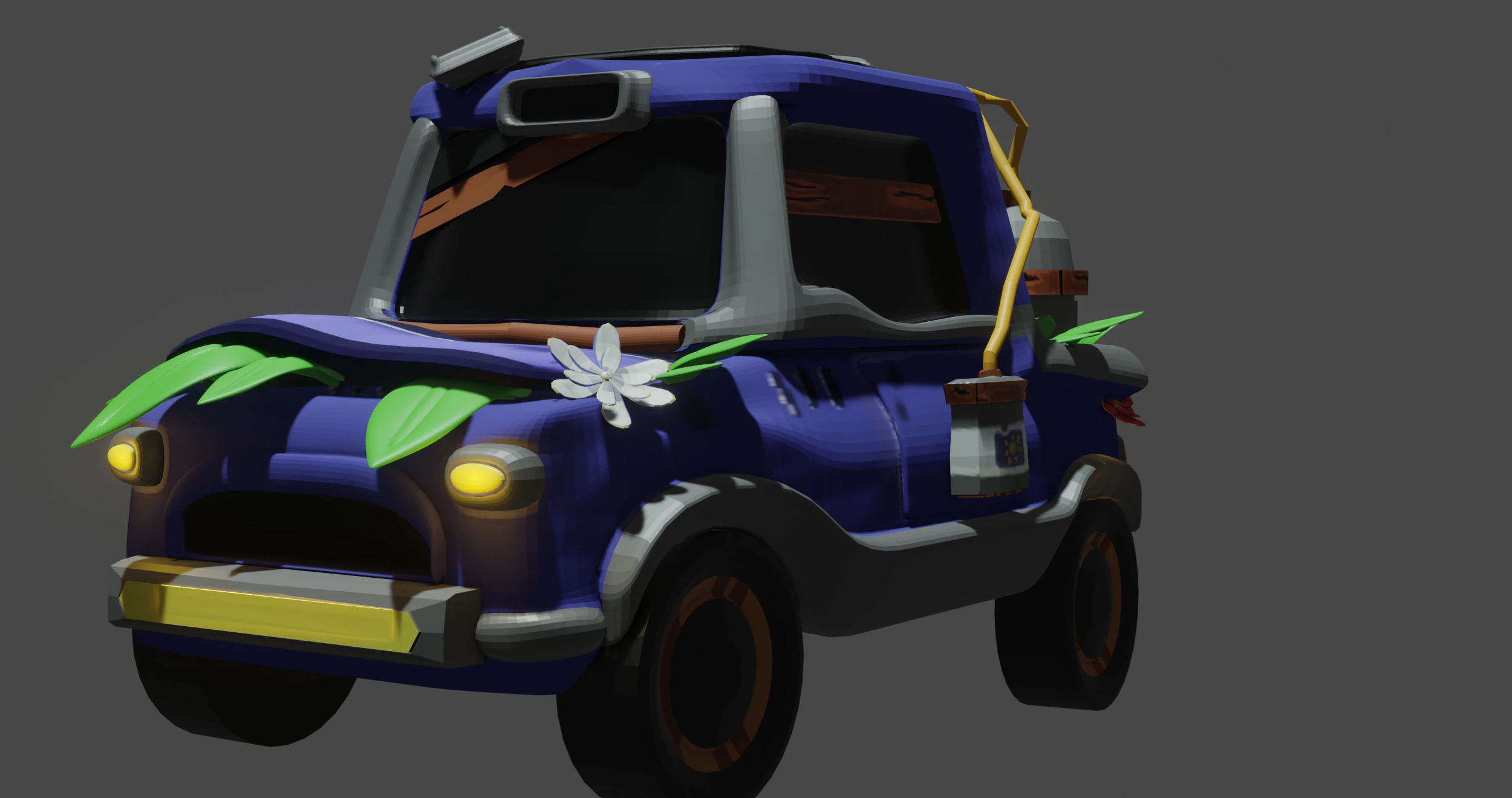 CARTOON CAR 3D 3D Model .c4d .max .obj .3ds .fbx .stl .blend