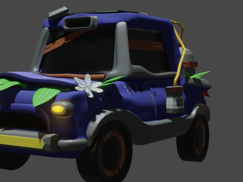 AUTOMOBILE DEL FUMETTO 3D Modello 3D