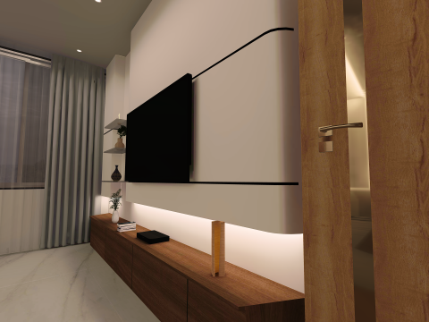 Modern TV Unit FOR INTEROR Modelo 3D