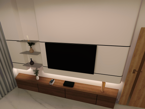 Modern TV Unit FOR INTEROR Model 3D