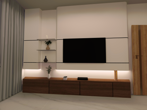 Modern TV Unit FOR INTEROR Model 3D
