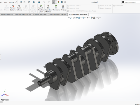4 Cylindrical Engine 3D Model