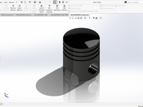 4 Cylindrical Engine 3D Model