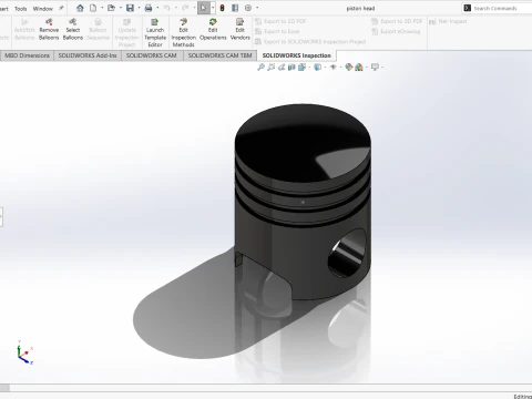 4 Silnik cylindryczny Model 3D