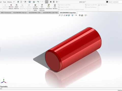 4 Silnik cylindryczny Model 3D
