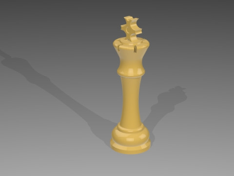 Chess Pieces 3D Model