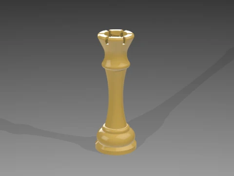 Chess Pieces 3D Model