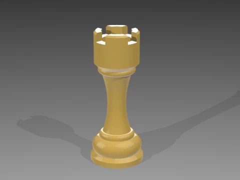 Chess Pieces 3D Model