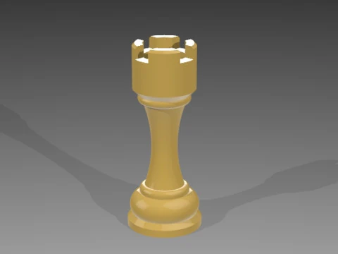 Chess Pieces 3D Model