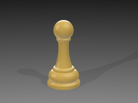 Chess Pieces 3D Model