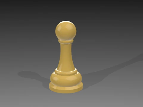 Chess Pieces 3D Model