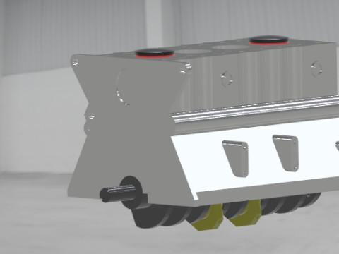4 Stroke Engine 3D Model
