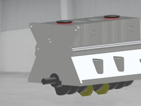 4 Stroke Engine 3D Model