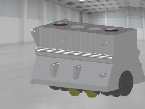 4 Stroke Engine 3D Model
