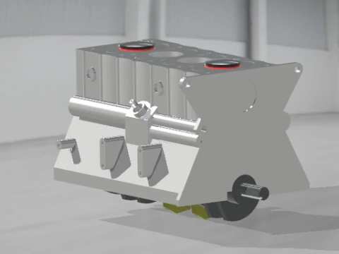 4 Stroke Engine 3D Model