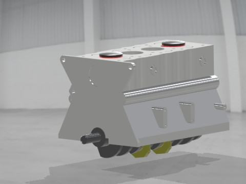 4 Stroke Engine 3D Model
