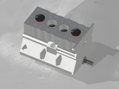 4 Stroke Engine 3D Model
