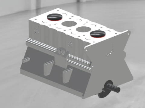 4 Stroke Engine 3D Model