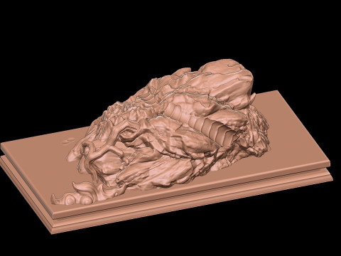 Naga Fang Long Chinese Dragon 3D Print Model