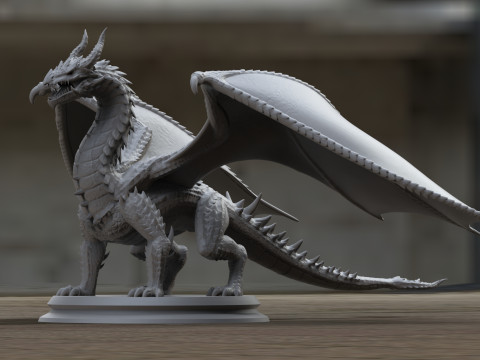 Magnarion The Dreadful Dragon 3D Print Model