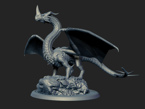 Hornstrandir The High Land Dragon 3Dプリントモデル