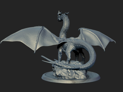 Hornstrandir The High Land Dragon 3Dプリントモデル