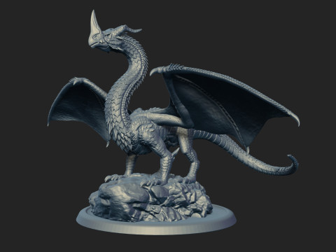 Hornstrandir The High Land Dragon 3Dプリントモデル