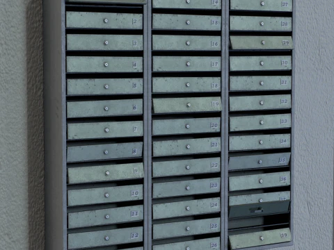 Accesorio listo para el juego de buzones antiguos Modelo 3D