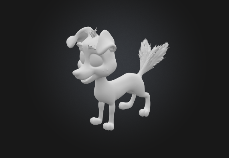 Dog 3Dプリントモデル .c4d .max .obj .3ds .fbx .stl .blend 
