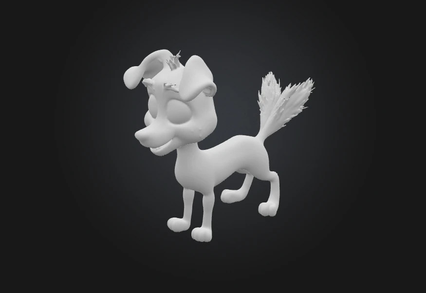 Dog 3D Print Model .c4d .max .obj .3ds .fbx .stl .blend 