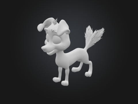 Dog Modelo de Impressão 3D