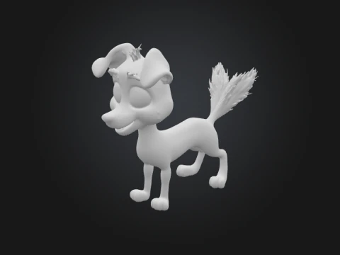 कुत्ता 3D प्रिंट मॉडल