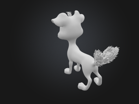 Dog 3Dプリントモデル