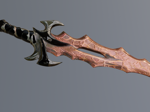 Fantasy stylized Dagger Modelo 3D