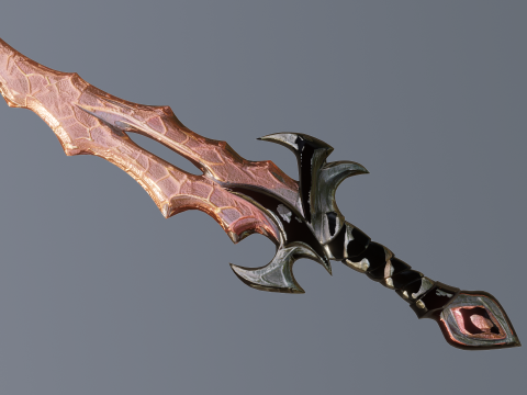 Fantasy stylized Dagger Modelo 3D