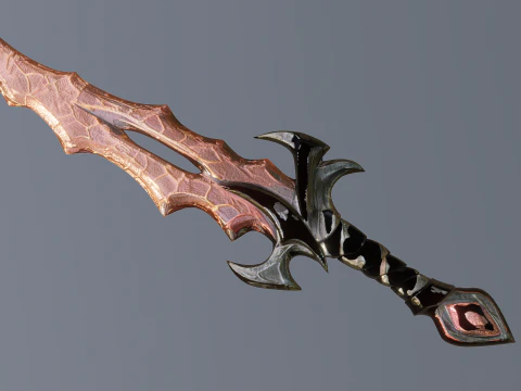 Fantasy stylized Dagger 3D Model