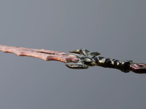 Fantasy stylized Dagger 3D Model