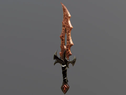 Fantasy stylized Dagger 3D Model