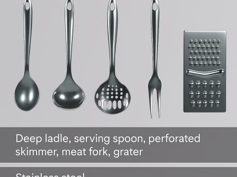 3D Kitchen utencils set 3D Model