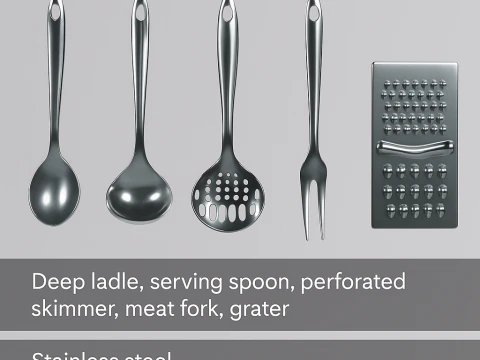 3D 주방용품 세트 3D 모델