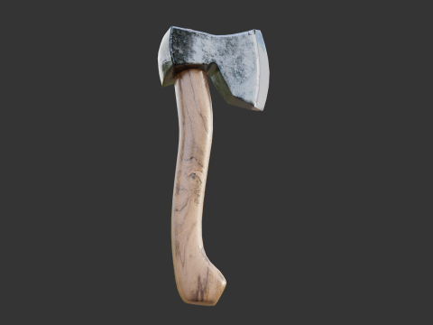 Game-Ready Axe Low-poly 3D Model